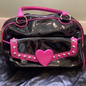 Betsey Johnson Vinyl Satchel